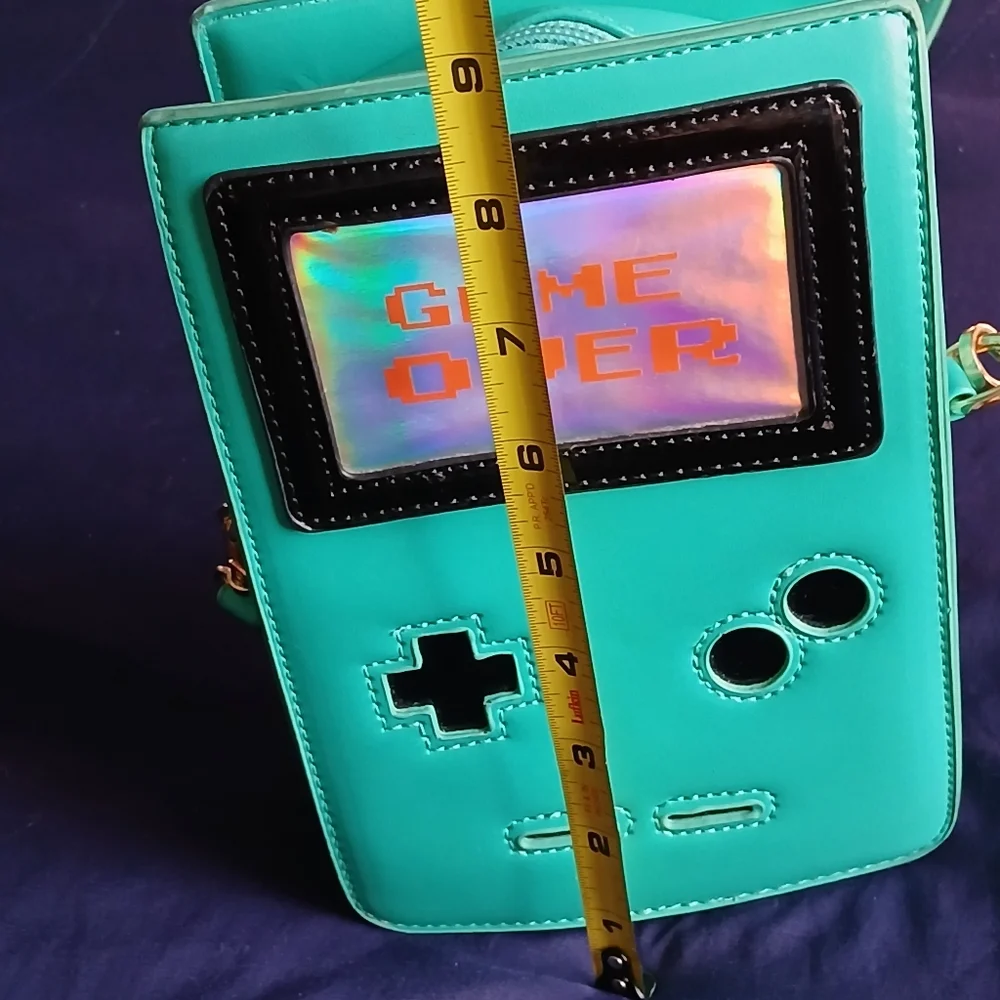 Teal Gameboy Console Crossbody Bag